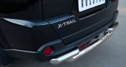 15 699 р. Защита заднего бампера (2 трубы Ø76, нержавейка) SLITKOFF Nissan X-trail 2 T31 рестайлинг (2010-2015)  с доставкой в г. Пермь. Увеличить фотографию 2