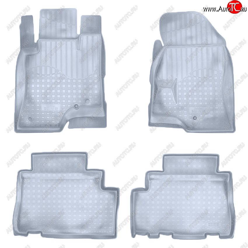 3 479 р. Коврики салона Norplast Unidec  Opel Antara (2010-2015) рестайлинг (Цвет: серый)  с доставкой в г. Пермь