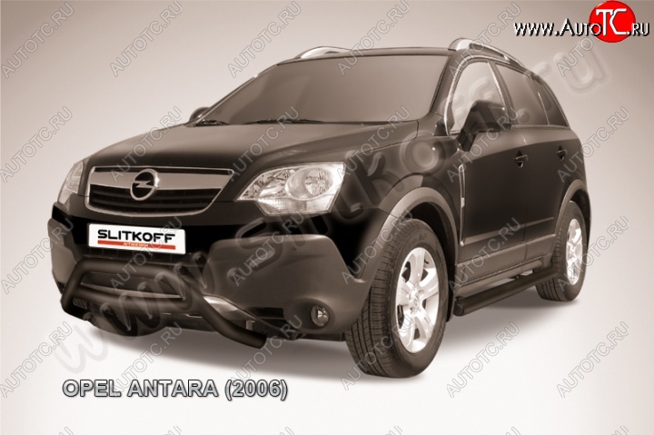 18 399 р. Кенгурятник d57 низкий Opel Antara (2006-2010) (Цвет: серебристый)  с доставкой в г. Пермь