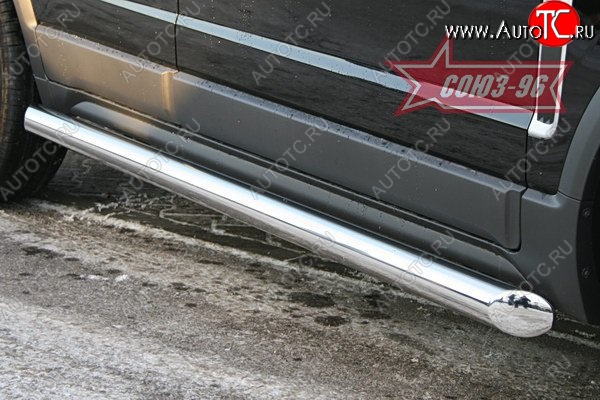 15 299 р. Защита порогов Souz-96 (d76) Opel Antara (2006-2010)  с доставкой в г. Пермь