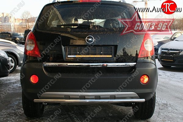 9 179 р. Защита заднего бампера Souz-96 (d42) Opel Antara (2006-2010)  с доставкой в г. Пермь
