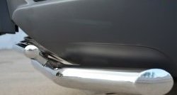 16 949 р. Защита переднего бампера (2 трубыØ63 и 42 мм, нержавейка) SLITKOFF Opel Antara рестайлинг (2010-2015)  с доставкой в г. Пермь. Увеличить фотографию 3