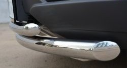 20 399 р. Защита переднего бампера (2 трубыØ76 и 63 мм, нержавейка) SLITKOFF Opel Antara рестайлинг (2010-2015)  с доставкой в г. Пермь. Увеличить фотографию 3