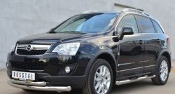 20 399 р. Защита переднего бампера (2 трубыØ76 и 63 мм, нержавейка) SLITKOFF Opel Antara рестайлинг (2010-2015)  с доставкой в г. Пермь. Увеличить фотографию 4