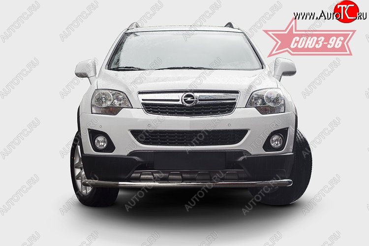 16 469 р. Защита переднего бампера одинарная Souz-96 (d60) Opel Antara рестайлинг (2010-2015)  с доставкой в г. Пермь