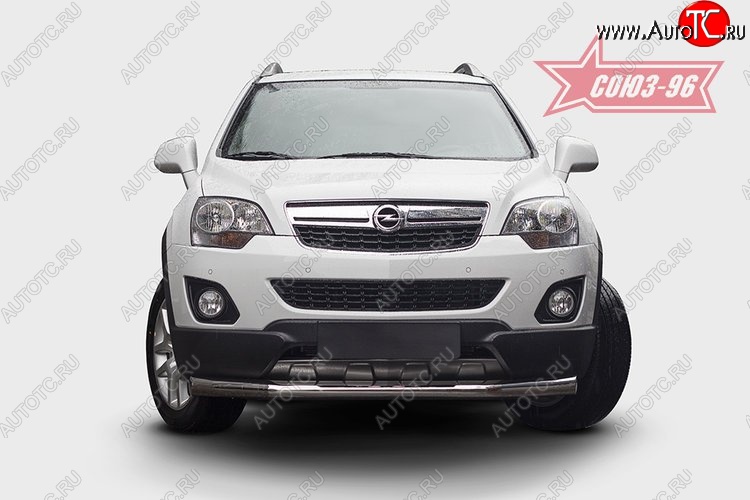 18 764 р. Защита переднего бампера одинарная Souz-96 (d76) Opel Antara рестайлинг (2010-2015)  с доставкой в г. Пермь