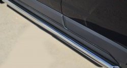 70 999 р. Защита порогов из круглой трубы диаметром 63 мм Russtal Opel Antara рестайлинг (2010-2015) (Защита порогов с со скосами на торцах (вариант 1))  с доставкой в г. Пермь. Увеличить фотографию 2