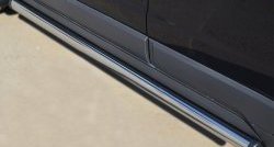 70 999 р. Защита порогов из круглой трубы диаметром 63 мм Russtal Opel Antara рестайлинг (2010-2015) (Защита порогов с со скосами на торцах (вариант 1))  с доставкой в г. Пермь. Увеличить фотографию 6