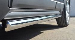 70 999 р. Защита порогов из круглой трубы диаметром 63 мм Russtal Opel Antara рестайлинг (2010-2015) (Защита порогов с со скосами на торцах (вариант 1))  с доставкой в г. Пермь. Увеличить фотографию 11