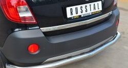 16 749 р. Одинарная защита заднего бампера из трубы диаметром 63 мм SLITKOFF Opel Antara рестайлинг (2010-2015)  с доставкой в г. Пермь. Увеличить фотографию 2