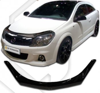 Дефлектор капота CA-Plastic Opel Astra  H GTC (2004-2011) хэтчбек 3 дв. дорестайлинг, хэтчбек 3 дв. рестайлинг