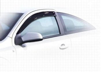 Дефлектора окон CA-Plastic Opel Astra  H GTC (2004-2011) хэтчбек 3 дв. дорестайлинг, хэтчбек 3 дв. рестайлинг (Classic полупрозрачный, Без хром.молдинга)