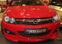 5 699 р. Накладка на передний бампер Rieger Opel Astra H GTC хэтчбек 3 дв. дорестайлинг (2004-2006) (Неокрашенная)  с доставкой в г. Пермь. Увеличить фотографию 3