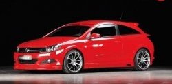 5 699 р. Накладка на передний бампер Rieger Opel Astra H GTC хэтчбек 3 дв. дорестайлинг (2004-2006) (Неокрашенная)  с доставкой в г. Пермь. Увеличить фотографию 2
