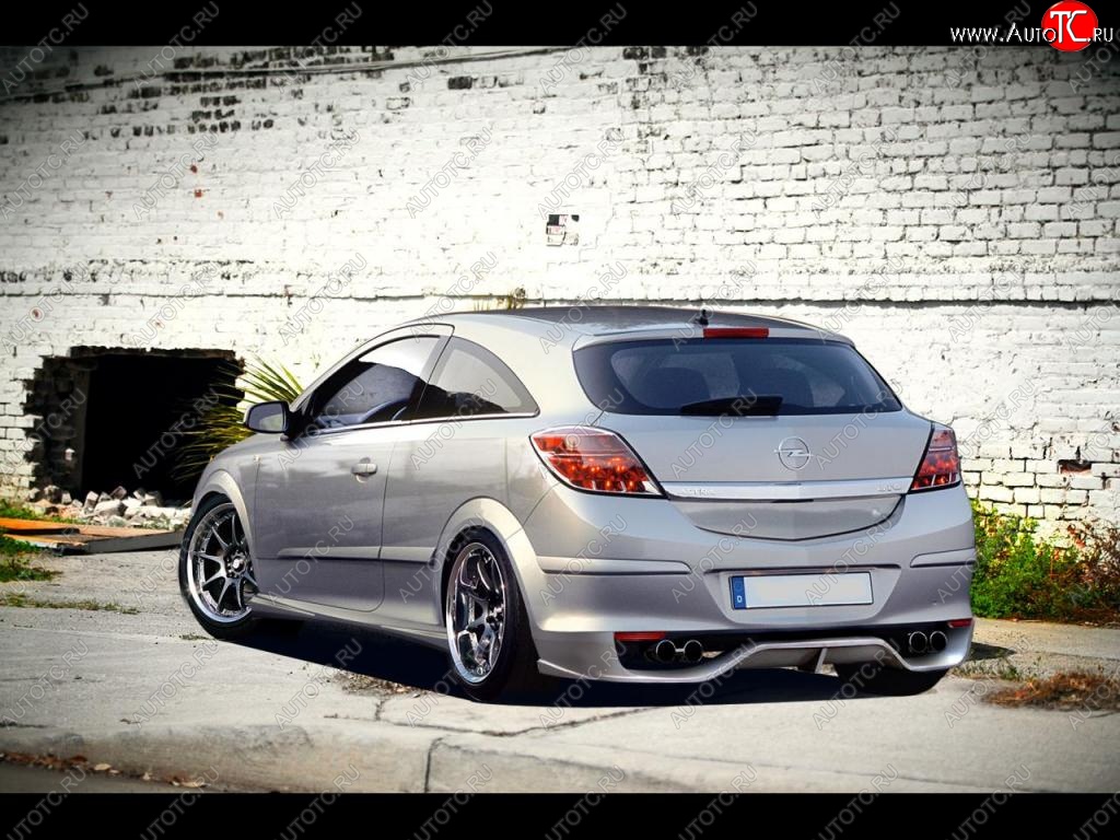 15 599 р. Накладка на задний бампер R1 Opel Astra H GTC хэтчбек 3 дв. дорестайлинг (2004-2006)  с доставкой в г. Пермь