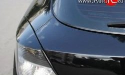 1 899 р. Комплект ресничек Rieger на фонари Opel Astra H GTC хэтчбек 3 дв. дорестайлинг (2004-2006) (Неокрашенные)  с доставкой в г. Пермь. Увеличить фотографию 2