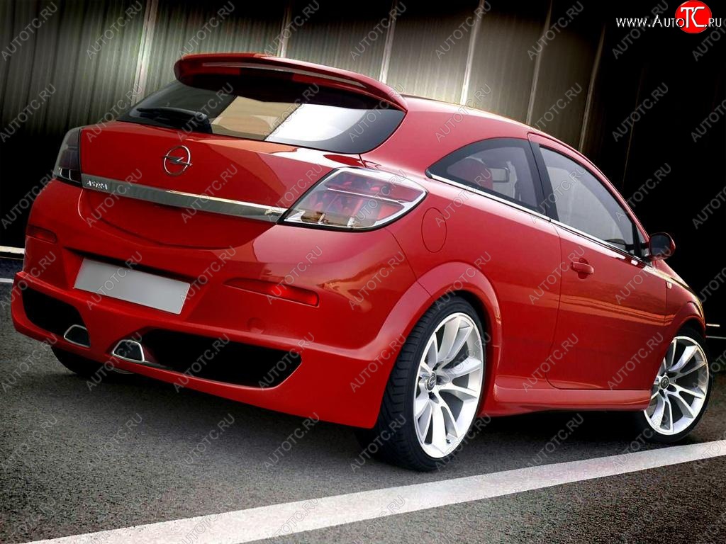 27 899 р. Задний бампер EVO Opel Astra H GTC хэтчбек 3 дв. рестайлинг (2006-2011)  с доставкой в г. Пермь