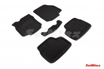 Коврики салона (ворсовые, 3D) Seintex Opel Astra H универсал рестайлинг (2007-2015) (черный)