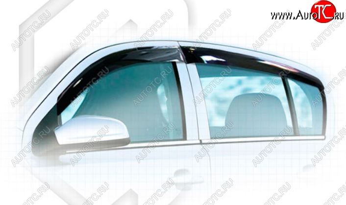 2 079 р. Дефлектора окон CA-Plastiс Opel Astra H хэтчбек 5дв рестайлинг (2007-2015) (Classic полупрозрачный)  с доставкой в г. Пермь