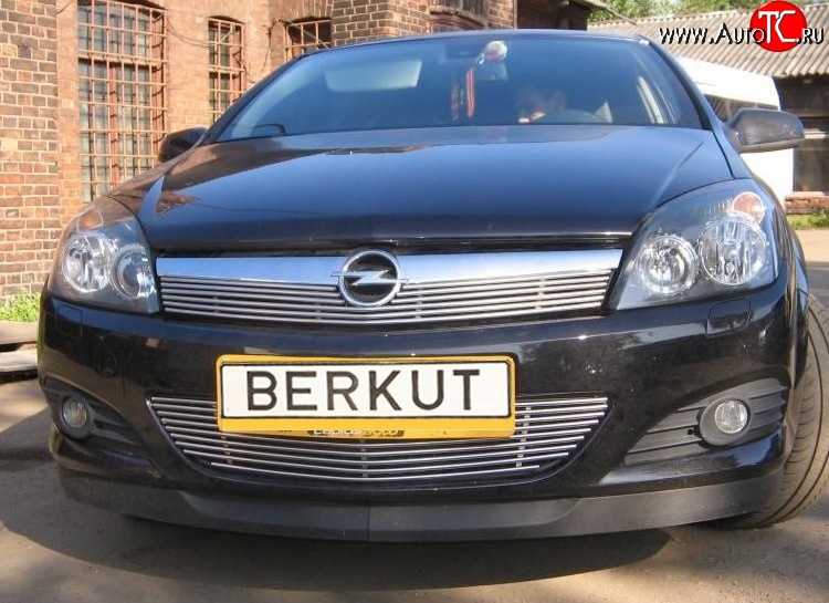 5 199 р. Декоративная вставка воздухозаборника Berkut Opel Astra H хэтчбек 5дв дорестайлинг (2004-2007)  с доставкой в г. Пермь