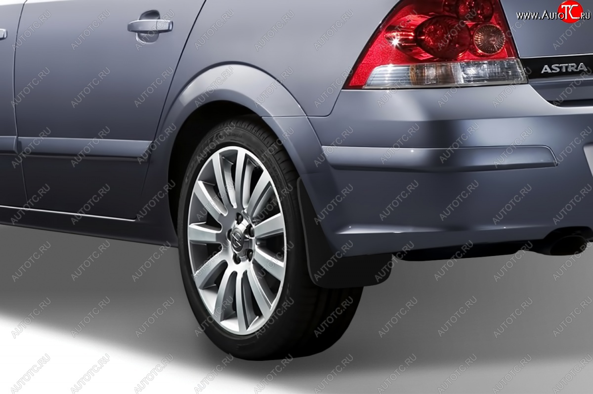 4 799 р. Брызговики Frosch Opel Astra H седан дорестайлинг (2004-2007) (Задние)  с доставкой в г. Пермь