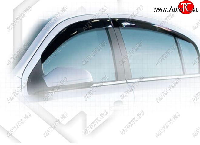 2 079 р. Дефлектора окон CA-Plastiс  Opel Astra  H (2004-2007) седан дорестайлинг (Classic полупрозрачный)  с доставкой в г. Пермь