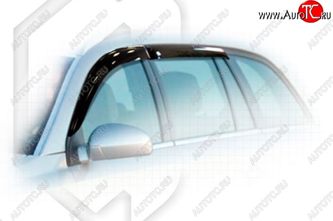 1 999 р. Дефлектора окон CA-Plastic  Opel Astra  H (2007-2015) универсал рестайлинг (Classic полупрозрачный)  с доставкой в г. Пермь