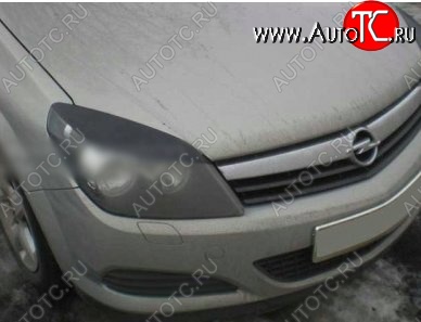 1 599 р. Реснички на фары CT Opel Astra H универсал (2004-2007) (Неокрашенные)  с доставкой в г. Пермь