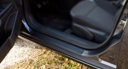 1 279 р. Накладки на порожки автомобиля RA Opel Astra H универсал (2004-2007) (Комплект (4 шт.))  с доставкой в г. Пермь. Увеличить фотографию 3