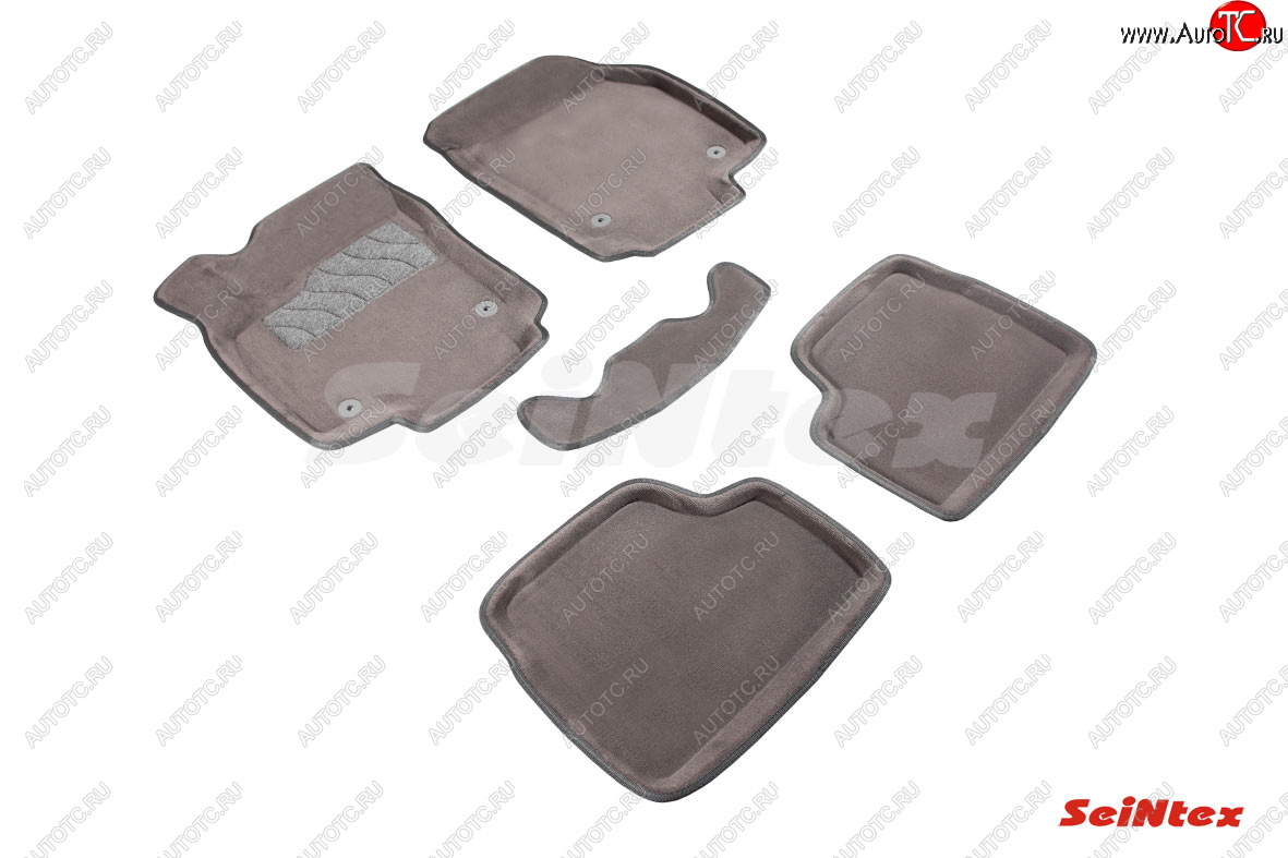 6 699 р. Текстильные 3D коврики в салон SEINTEX серые  Opel Astra  H (2004-2015) универсал, универсал рестайлинг  с доставкой в г. Пермь