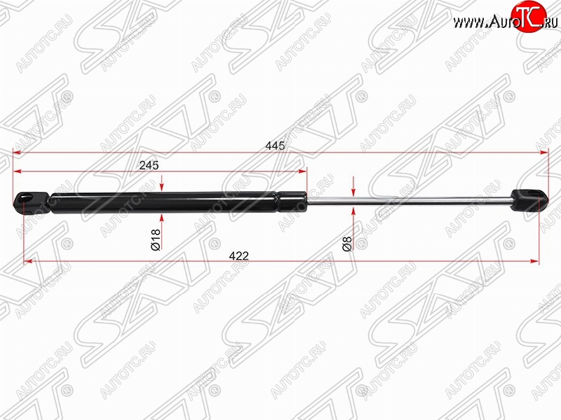 559 р. Газовый упор крышки багажника SAT Opel Astra H GTC хэтчбек 3 дв. дорестайлинг (2004-2006)  с доставкой в г. Пермь