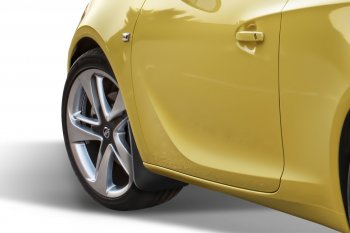 1 249 р. Передние брызговики NovLine 2 шт  Opel Astra  J GTC (2011-2018)  с доставкой в г. Пермь. Увеличить фотографию 2