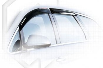 Дефлектора окон CA-Plastic Opel Astra  J (2012-2017) универсал рестайлинг (Classic полупрозрачный, Без хром.молдинга)