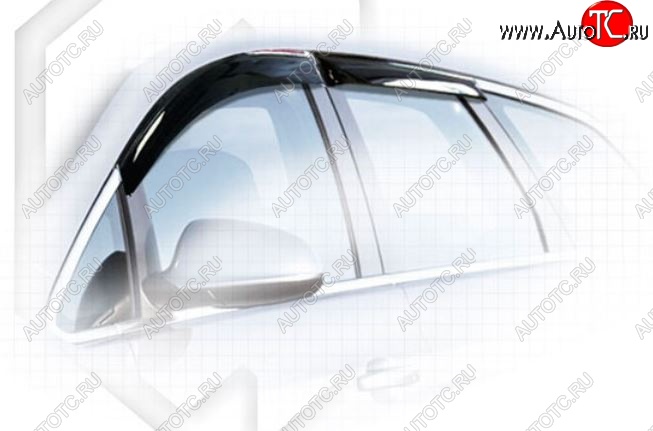 1 899 р. Дефлектора окон CA-Plastic  Opel Astra  J (2012-2017) универсал рестайлинг (Classic полупрозрачный, Без хром.молдинга)  с доставкой в г. Пермь