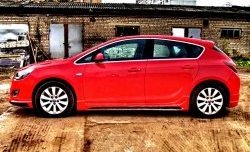 5 249 р. Пороги накладки Sport Opel Astra J хэтчбек 5 дв. дорестайлинг (2009-2012) (Неокрашенные)  с доставкой в г. Пермь. Увеличить фотографию 5