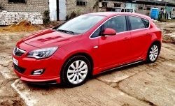 5 249 р. Пороги накладки Sport Opel Astra J хэтчбек 5 дв. дорестайлинг (2009-2012) (Неокрашенные)  с доставкой в г. Пермь. Увеличить фотографию 3