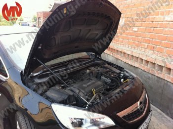 2 969 р. Упор капота MV-Tuning (одинарный) Opel Astra J хэтчбек 5 дв.  рестайлинг (2012-2017)  с доставкой в г. Пермь. Увеличить фотографию 3