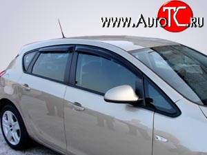 3 199 р. Дефлекторы окон (ветровики) Novline 4 шт. (седан / хетчбек) Opel Astra J хэтчбек 5 дв. дорестайлинг (2009-2012)  с доставкой в г. Пермь
