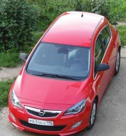 3 999 р. Накладка Sport на передний бампер Opel Astra J хэтчбек 5 дв. дорестайлинг (2009-2012) (Неокрашенная)  с доставкой в г. Пермь. Увеличить фотографию 2