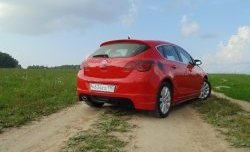 3 899 р. Накладка Sport на задний бампер Opel Astra J хэтчбек 5 дв.  рестайлинг (2012-2017) (Неокрашенная)  с доставкой в г. Пермь. Увеличить фотографию 2