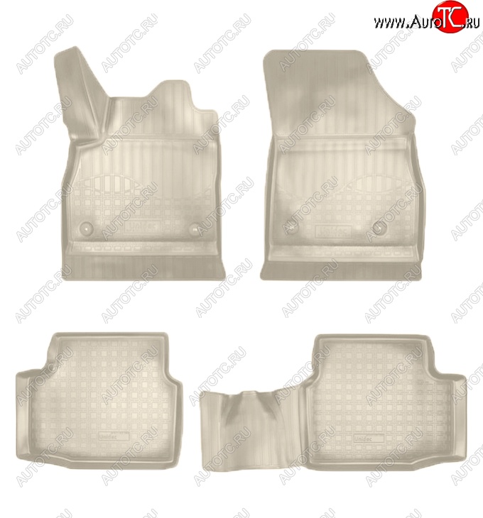 2 799 р. Коврики салонные Noplast (3D)  Opel Astra  K (2015-2021) универсал дорестайлинг, хэтчбек дорестайлинг, универсал рестайлинг, хэтчбек рестайлинг (Бежевые)  с доставкой в г. Пермь