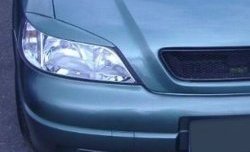 1 649 р. Реснички на фары CT Opel Astra G седан (1998-2005) (Неокрашенные)  с доставкой в г. Пермь. Увеличить фотографию 2
