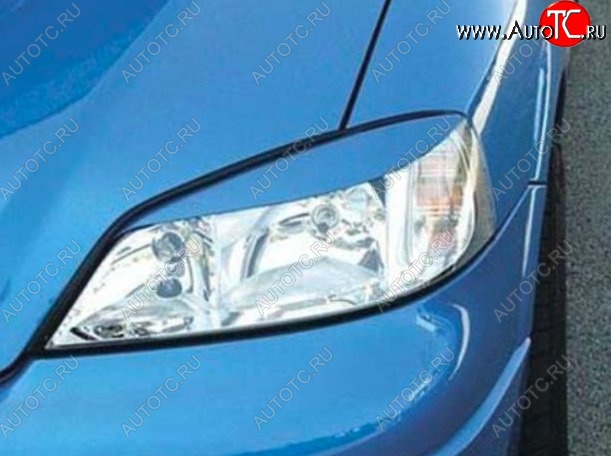 1 649 р. Реснички на фары CT Opel Astra G седан (1998-2005) (Неокрашенные)  с доставкой в г. Пермь