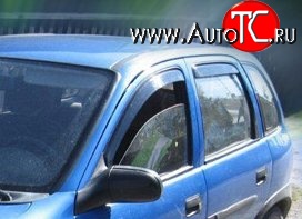999 р. Комплект дефлекторов окон (ветровиков) 4 шт. Russtal Opel Corsa B (1993-2000)  с доставкой в г. Пермь