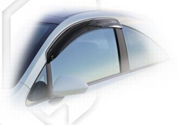 Дефлектора окон CA-Plastic Opel Corsa D 1-ый рестайлинг, хэтчбэк 3 дв. (2010-2011) (Classic полупрозрачный)