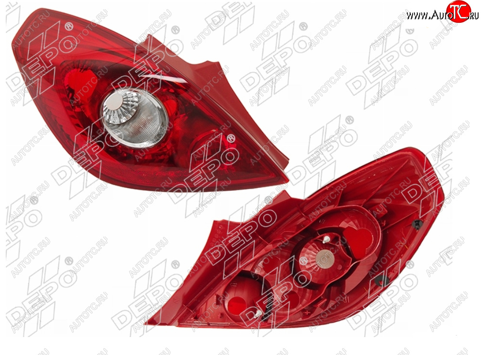 6 549 р. Левый фонарь задний DEPO Opel Corsa D 1-ый рестайлинг, хэтчбэк 3 дв. (2010-2011)  с доставкой в г. Пермь