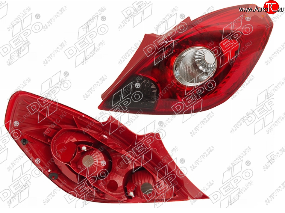 6 549 р. Правый фонарь задний DEPO Opel Corsa D дорестайлинг, хэтчбэк 3 дв. (2006-2010)  с доставкой в г. Пермь