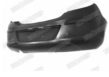 Задний бампер EUROBUMP Opel Corsa  D (2006-2014)   дорестайлинг, хэтчбэк 5 дв., 1-ый рестайлинг, хэтчбэк 5 дв.,  2-ой рестайлинг, хэтчбэк 5 дв.