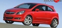 3 699 р. Пороги накладки OPC Opel Corsa D 1-ый рестайлинг, хэтчбэк 3 дв. (2010-2011) (Неокрашенные)  с доставкой в г. Пермь. Увеличить фотографию 2