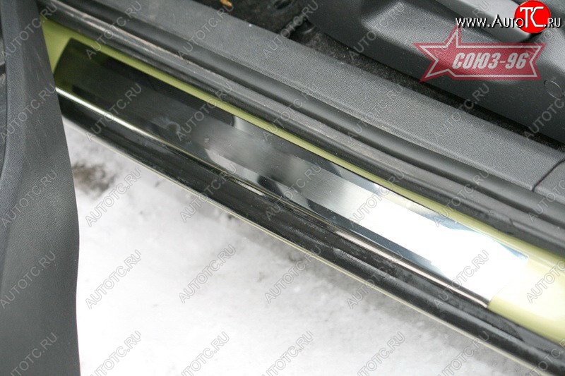 2 114 р. Накладки на внутренние пороги 3 дв. Souz-96 Opel Corsa D 1-ый рестайлинг, хэтчбэк 3 дв. (2010-2011)  с доставкой в г. Пермь